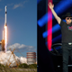 Photo of rocket and Elon Musk